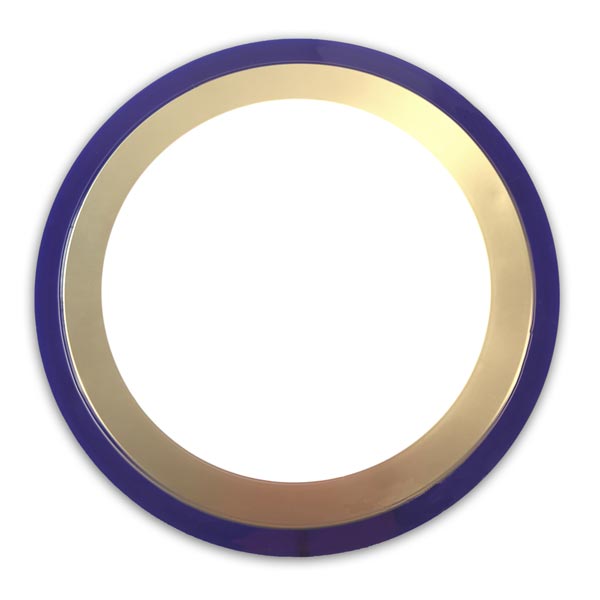 tlb0130_1 LED Deckenleuchte OSKAR, 35cm, 15W, neutral, Rahmen Blau