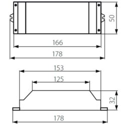 Büroleuchte ET200, Halogeneinbautrafo, 50-200VA(Watt)