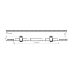 Büroleuchte SAIDI III, EINBAU-Strahler, 3x max 50W