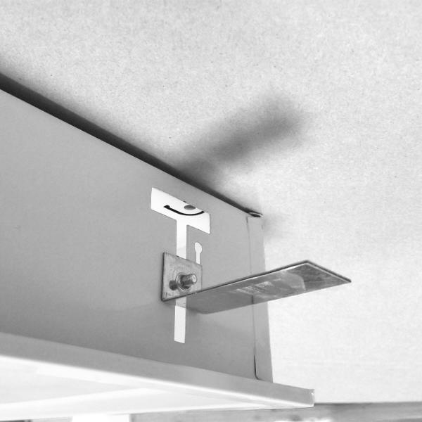 tlb1664_1 LED Bürolampen TILL Montage Kit - Winkelsatz für den Einbau in Gipskartondecken