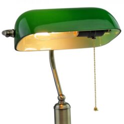 Bürobeleuchtung Tischleuchte, BANKERS, E27, max. 60W, Grün